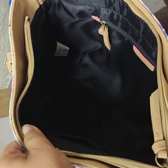 Elliott lucca limited edition floral hand bag tote with zipper top - Picture 15 of 17